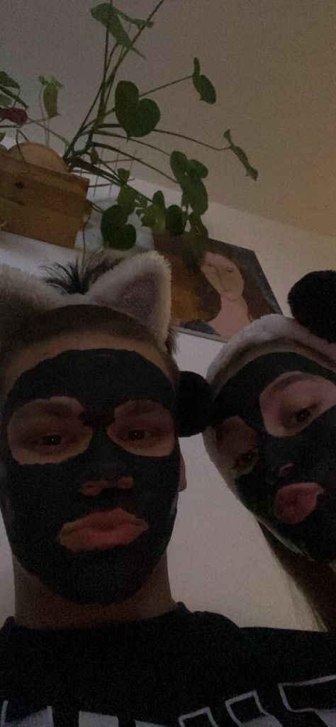 Couple Facemask, Spooky Pizza, Spa Masks, Bf Love, Me And Bae, Dream Man, Dream Guy, Boyfriend Girlfriend, Aesthetic Photo