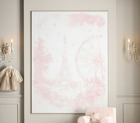 New Arrivals: Kids Decor & Lighting | Pottery Barn Kids Monique Lhuillier Pottery Barn Kids, Paris Nursery, Girl Room Inspiration, Baby Room Inspiration, Nursery Playroom, Paris Theme, The Eiffel Tower, Monique Lhuillier