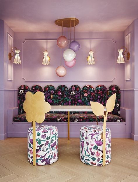 Eye Candy: Pinterest Favorites this Week - The English Room Playful Sophisticated Interior, Bird Interior Design, Eccentric Interior Design, Vibrant Interior Design, English Room, Creative Spaces, Pop Art Design, Modern Dollhouse, Delicate Flowers