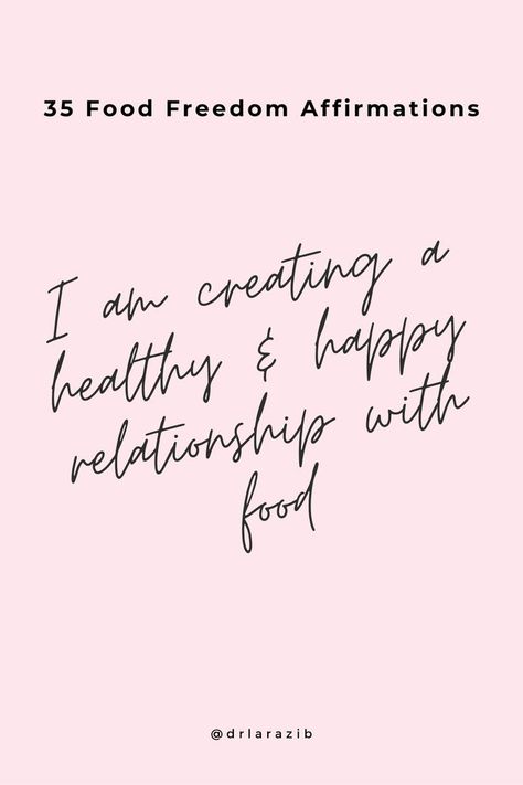 "I am creating a healthy and happy relationship with food" and other food freedom affirmations Quotes For Support, Freedom Affirmations, Healthy Happy Relationship, Relationship Vision Board, Body Freedom, Recovery Coach, Diet Quotes, Nutrition Quotes, Happy Relationship