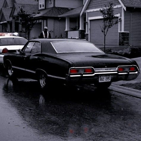 Supernatural Impala Aesthetic, Impala 67 Wallpaper, Impala 67 Supernatural, Chevrolet Impala 1967 Supernatural, Dean Winchester Car, Supernatural Visuals, 67 Chevrolet Impala, Supernatural Season 3, Chevrolet Impala 1967