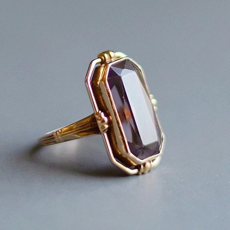 Smokey Topaz Ring, Ring Black Stone, Bezel Jewelry, 10k Gold Ring, Ring Shank, Gold Pendant Jewelry, French Cut, Gold Rings Fashion, Antique Ring