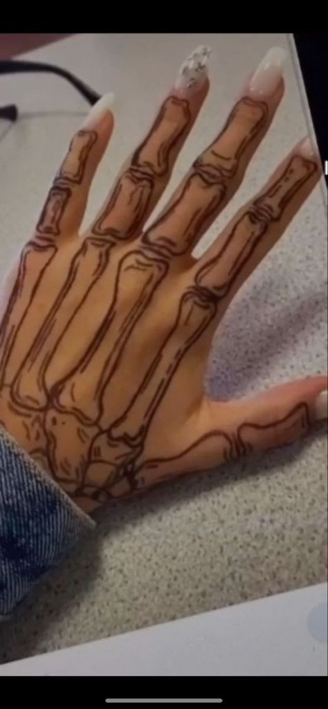 Bone Hands Drawing On Hand, Skeleton Hand Art On Hand, Hand Drawing Skeleton Bones, Tattoo Ideas Bone Hand, Finger Bone Drawing On Hand, Skull Hand Tattoo Drawing, Bone Art On Hand, Bone On Hand Drawing, Skull On Hand Drawing