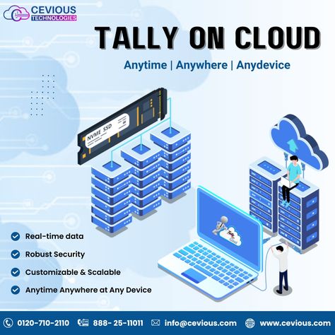 Transform your accounting with Tally on Cloud. Real-time sync, enhanced security, seamless collaboration, and streamlining your financial management. . . #TallyOnCloud #CloudAccounting #FinancialManagement #CeviousTech #EnhancedSecurity #BusinessManagement #AccountingSoftware #AccountingSolutions #Collaboration #Tally #OnlineAccounting #TallySolutions #ProductivityBoost #CloudComputing Cloud Server, Cloud Accounting, Accounting Software, Online Accounting, Financial Management, Cloud Computing, Business Management, Real Time, Accounting