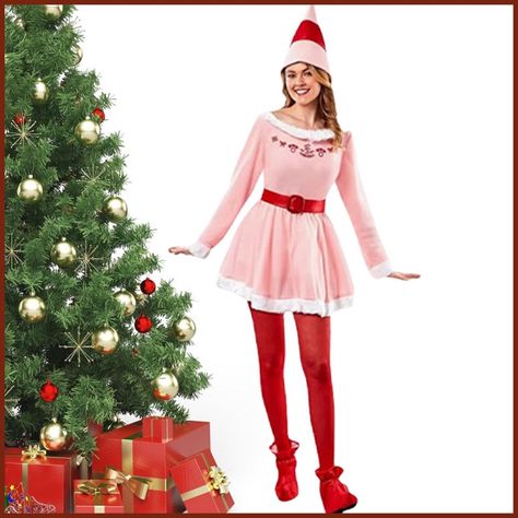 Buy Elf Costume For Women Christmas Jovie Dress Adult Christmas Outfit Girls Cute Pink Santa Suit Buddy Costume serph serph online today! Bullet Points:\r1、【Quality Material】Christmas Elf Ladies Dress is made of ethylene and viscose, soft and comfortable, skin-friendly and breathable, and comfortable to wear, you can use it with confidence 2、【Christmas Atmosphere】You can wear this Christmas Elf costume to spread the Christmas cheer and create a strong Christmas atmosphere that will make you ... Elf Costume Christmas, Dress Christmas Outfit, Stage Dress, Christmas Elf Costume, Christmas Dress Up, Santa Suit, Christmas Dress Women, Pink Santa, Girls Christmas Outfits