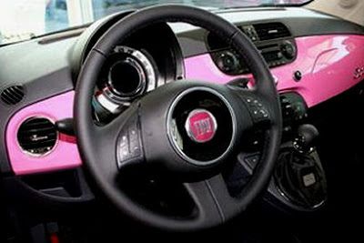 5ooblog | FIAT 5oo: New Fiat 500 "SO PINK" Fiat 500 Interior Ideas, Pink Fiat 500, Fiat 500 Pink, Pink Fiat, Fiat 500 Interior, Fiat 500 Car, Pink Car Accessories, New Fiat, Girly Car