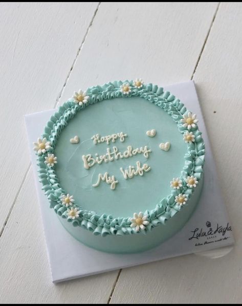 Birthday Cake For Wife, Simple Birthday Cake Designs, Simple Cake Designs, Creative Birthday Cakes, Beautiful Birthday Cakes, Simple Birthday Cake, Wife Birthday, Cake Designs Birthday, Cakes For Boys