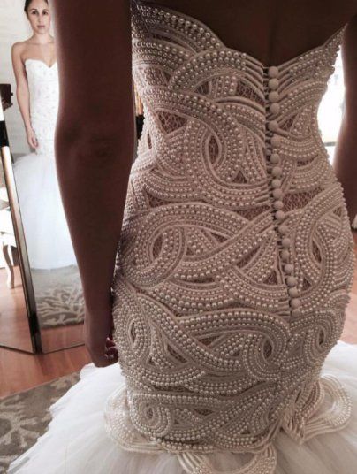 Beaded Wedding Gowns, Pearl Wedding Dress, Crystal Wedding Dress, Beaded Wedding Dress, Modest Wedding Dress, Pink Wedding Dress, Sheath Wedding, Wedding Dresses Beaded, Pearl Dress