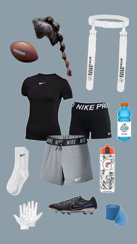 Flag Football Outfit, Girls Flag Football, Casual Athletic Outfits, Football Outfit, Football Gear, Clothing Design Sketches, Sports Aesthetic, Football Is Life, Flag Football