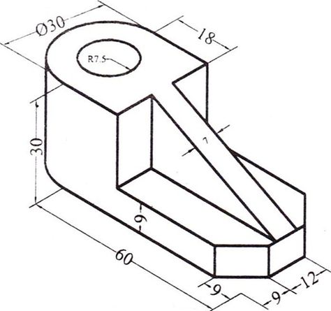 Autocad Exercises, Isometric Drawing Exercises, Autocad Isometric Drawing, Orthographic Drawing, 3d Autocad, Drawing Application, Interesting Drawings, Mechanical Engineering Design, Isometric Drawing