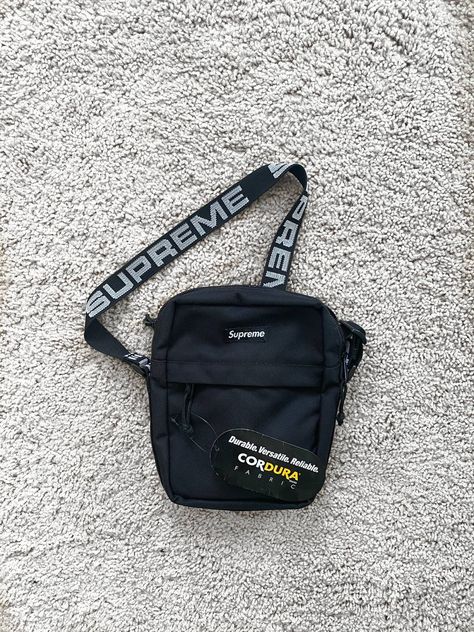 Supreme Supreme Ss18 Shoulder Bag Black New | Grailed Supreme Crossbody Bag, Blue Rose Tattoos, Supreme Accessories, Supreme Bag, Retro Watches, Streetwear Summer, Side Bags, Shoulder Bag Black, Rose Tattoos