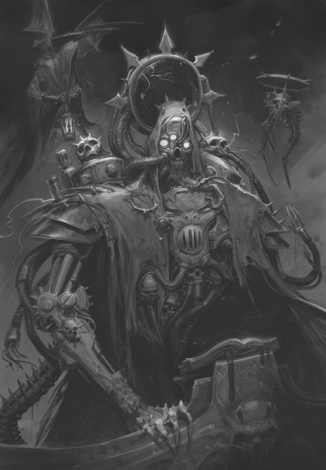 ArtStation - Kelbor Hal Dark Mechanicus, Chaos 40k, Cyborgs Art, Dnd Races, Warhammer 40k Art, Warhammer Art, Warhammer 40k Artwork, The Revenant, Artwork Images