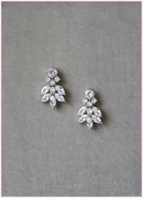 [CommissionsEarned] Cressida Simulated Diamond Cluster Earrings What We Love: The Delicacy And Sparkle Of The Cressida... #bridalstatementearringsdiamond City Christmas, Bridal Statement Earrings, Diamond Mangalsutra, Wedding Earring, Diamond Cluster Earrings, Bride Accessories, Earrings Pendant, India Jewelry, Cluster Earrings