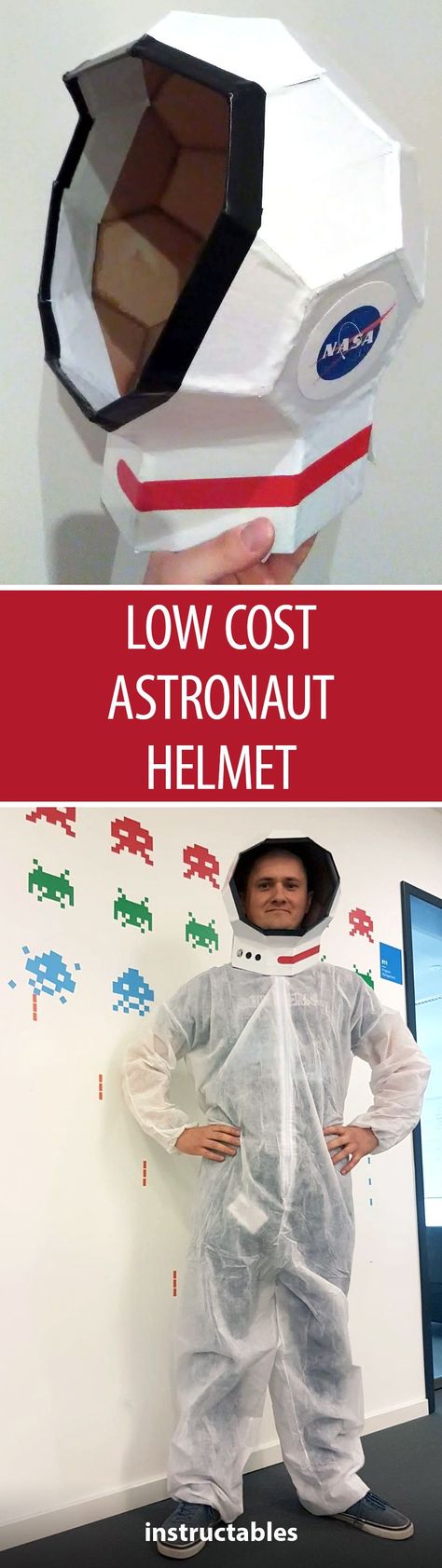 Cardboard Astronaut Helmet, Cardboard Space Helmet, Diy Astronaut Helmet Easy, Easy Astronaut Costume, Diy Astronaut Helmet, Diy Astronaut Costume, Science Costumes, Space Suit Costume, Space Costumes