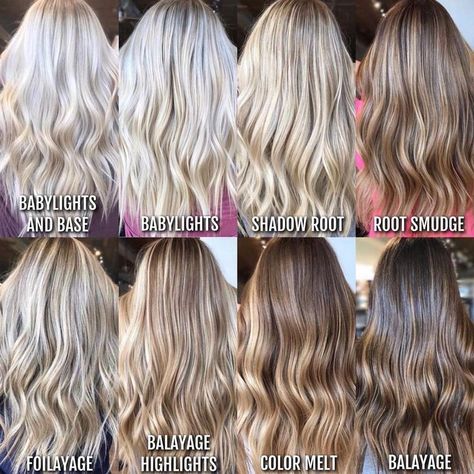 SAMANTHA HARMAN • HAIR + EDU on Instagram: “i put together this chart for my blonde/balayage clients. whether you are a new client or a current client wanting something different,…” Dimension Highlights, Highlights Ombre, Hair Techniques, Hair 2018, Balayage Hair Blonde, Blonde Hair Looks, Hair Shades, Hair Color Balayage, Artistic Hair