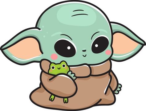 Baby Yoda Disegno, Star Wars Yoda Drawing, How To Draw Baby Yoda, Cute Cartoon Drawings Disney, Baby Yoda Dibujo, Baby Yoda Drawing, Cute Yoda, Cute Pictures To Draw, Yoda Drawing