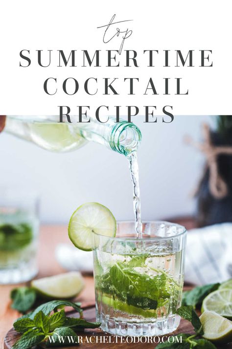 Season Recipes, Summertime Cocktail, Summertime Recipes, Low Carb Muffins, Cocktails Recipes, Tasty Drinks, Happy Hour Drinks, Herb Gardens, Beverage Recipes