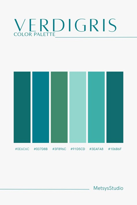 Verdigris Color Palette, Bedroom Inspirations Cozy Color Schemes, Cozy Color Schemes, Color Schemes Pink, Verdigris Color, Bedroom Inspirations Cozy, Color Verde Agua, Cool Color Palette, Web Colors