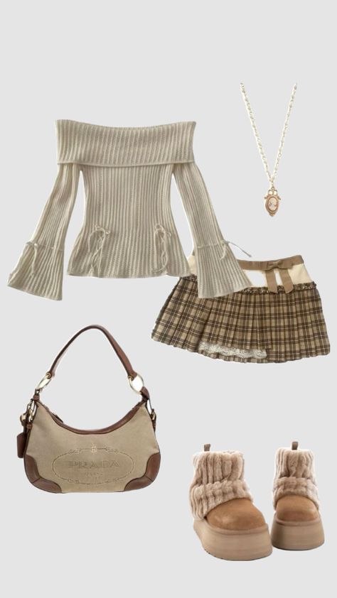 Brown girl oufit #bearaestheic Fall Cottagecore Outfits, Brown Coquette, Coquette Outfit, Clueless Outfits, Cottagecore Outfits, Vintage Cottagecore, Shein Outfits, Disco Outfit, Fashion Aesthetics