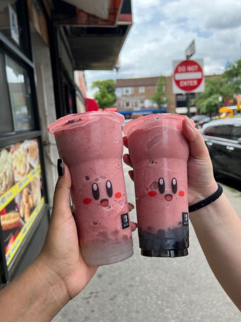 Kung Fu Tea Aesthetic, Kung Fu Tea Boba, Kung Fu Tea, Boba Tea Aesthetic, Kirby Nintendo, Bubble Tea Boba, Kawaii Cooking, Cute Snacks, Japanese Snacks