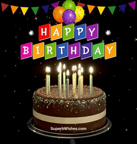 Lovely Happy Birthday GIF With Red Balloons | SuperbWishes.com Special Happy Birthday Wishes Gif, Happy Birthday Cake Gif, Happy Birthday Animation, Singing Birthday Cards, Gif Happy Birthday, Bday Greetings, Happy Birthday Gif Images, Special Happy Birthday Wishes, Happy Birthday Grandpa