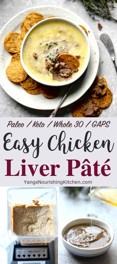 Chicken Liver Recipes Appetizers, Keto Chicken Liver Recipes, Liver Pate Recipe Chicken, Chicken Liver Pate Recipe Easy, Liver Paste Recipe, French Pate Recipe, Organ Recipes, Chicken Pate Recipe, Ancestral Eating