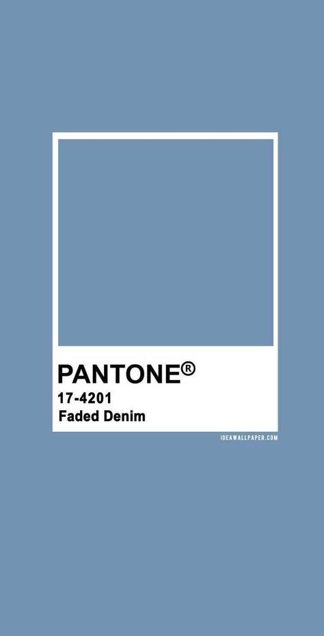 Denim Pantone, Pantone Azul, Pantone 2020, Pantone Palette, Pantone Colour Palettes, Most Beautiful Wallpaper, Brand Color Palette, Wallpapers Iphone, Faded Denim