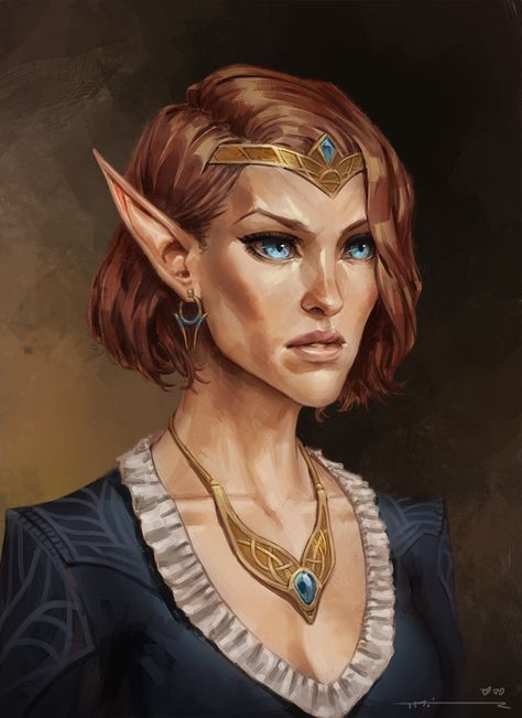 Daily Elf Post (day 20) - fantasy post - Imgur Dnd Elves, Elder Scrolls Art, Elf Characters, Female Elf, Elf Art, Heroic Fantasy, High Elf, Fantasy Portraits, The Elder Scrolls