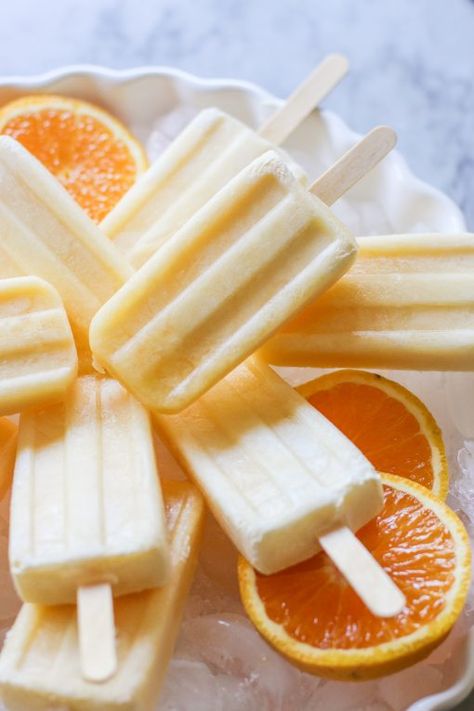 Orange Popsicles, Vegan Peach, Satisfying Eats, Vegan Snack, Vegan Kids, Freshly Squeezed Orange Juice, Vegan Healthy, Orange Creamsicle, Coconut Cookies