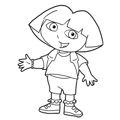 Step finished dora Drawing Dora the Explorer with Easy Step by Step How to Draw Lesson Dora The Explorer Drawing Easy, Dora Cartoon Drawing, Dora The Explorer Drawing, Cookie Reference, Explorer Drawing, Draw Lesson, Dora Drawing, Dora Coloring, Dora Party