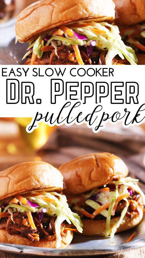 Achieve pulled pork perfection with ease! Try our easy slow cooker Dr. Pepper BBQ pulled pork for a meal that's finger-licking good. 🍖🥤 #PulledPork #CrockPotCooking #BBQDelight #DrPepperBBQ #DeliciousEats Dr Pepper Pulled Pork Crock Pot, Pulled Pork Slow Cooker, Bbq Pork Crockpot, Pulled Pork Crock, Slow Cooker Pulled Pork Sandwiches, Cheap Paleo Meals, Pork Slow Cooker, Crockpot Pulled Pork Bbq, Bbq Pulled Pork Slow Cooker