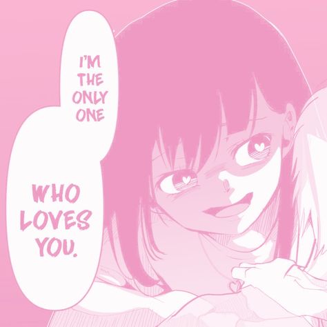 Obsessed Girlfriend Anime, Yandere Love Notes, Yandere Girl Meme, Yandere Aesthetic Icon, Obsessive Yandere Manga, Yandere Pfp Aesthetic, Pink Manga Panel, Yanderecore Aesthetic, Yandere Girlfriend