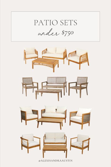 Patio Sets. Furniture Finds. Outdoor Living. Wicker Patio Sets. Outdoor Style. Outdoor Home Decor. Home Finds. Outdoor Patio Mood Board, Patio Sets, Outdoor Patio Set, Madison Park, Patio Set, Outdoor Patio, Mood Boards, Mood Board, Patio