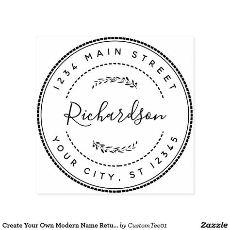 Create Your Own Modern Name Return Address Self-inking Stamp Stamp Maker, Modern Names, Postcard Invitation, Stamps Collection, Custom Rubber Stamps, Return Address Stamp, Personalized Stamps, Address Stamp, Seal Design