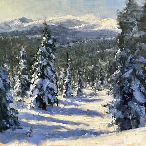 Welcome To California, Winter Scene Paintings, Canvas Art Painting Acrylic, Butterfly Art Painting, Winter Landscape Painting, Scene Drawing, Art Retreats, Painting Snow, Snowy Landscape