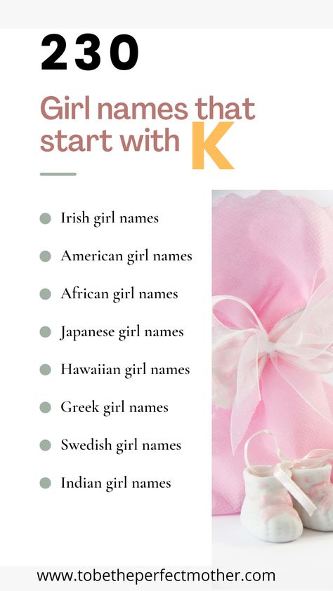 A list of girl names that start with k with meanings and origin Cute K Names, K Names For A Girl, K Baby Girl Names, Persian Girl Names, K Girl Names, English Names Girls, Hawaiian Baby Girl Names, Modern Girl Names