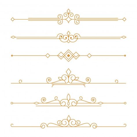 Art deco dividers. set of art deco divid... | Premium Vector #Freepik #vector #abstract #border #line #shapes Indian Border Design, Webtoon Cover, Moulding Wall, Art Deco Border, Art Deco Borders, Memo Notes, Border Line, Art Deco Lines, Page Decoration