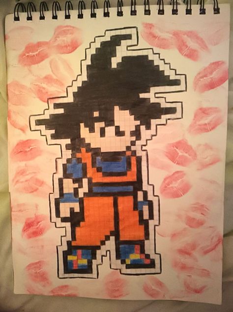 El viejo ese podrá ser todo menos espectador Pixel Art Dragon Ball, Pixel Drawing, Pixel Art Grid, Creative Gifts For Boyfriend, Anime Pixel Art, Pixel Art Pattern, Cute Cartoon Drawings, Bullet Journal Doodles, Cute Easy Drawings