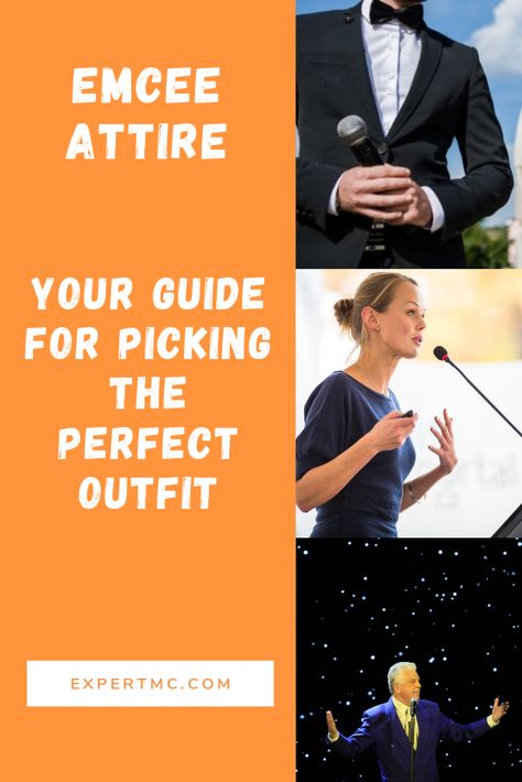 What should an MC or Emcee wear? Read our Guide and never mess it up again. #MC #emcee #MCattire Emcee Outfit Dresses, Master Of Ceremonies Outfit, Master Of Ceremony Outfit, Emcee Outfit, Master Of Ceremonies Wedding, Mc Outfit, Master Of Ceremony, Wedding Emcee, Best Comfortable Shoes