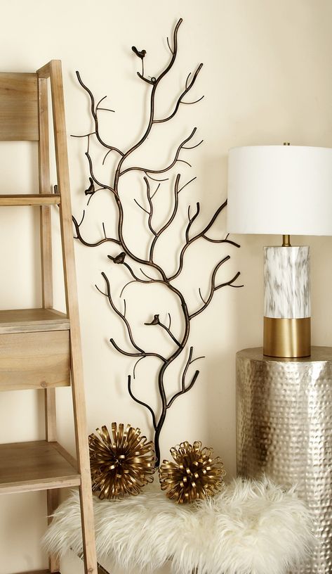 Tree Branch Wall, Bird Wall Decor, Branch Decor, Art Deco Wallpaper, Accent Wall Decor, Tree Sculpture, Whimsical Design, Decoration Inspiration, Missing Piece