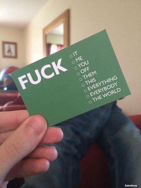 Funny Business Cards, F Word, Cool Business Cards, Twisted Humor, Memes Humor, Favorite Words, Makes Me Laugh, Too Funny, Bones Funny