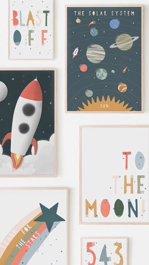 Toddler Space Room, Solar System Chart, Binder Cover Ideas, Kids Bedroom Space, Boys Space Bedroom, Toddler Boy Room Decor, Space Themed Bedroom, Space Themed Room, Themed Kids Room