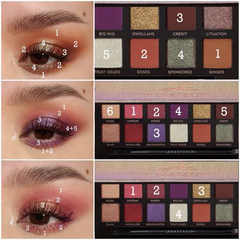 Anastasia Jackie Aina Palette Looks, Abh Makeup Looks, Abh Amrezy Palette Looks, Abh Jackie Aina Palette Looks, Jackie Aina Palette Looks, Abh Eyeshadow Palette, Abh Palette, Warm Eyeshadow, Simple Glam