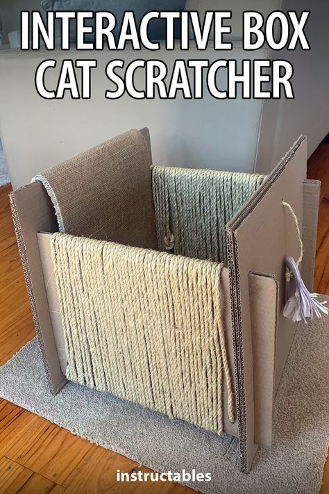 Upcycle Cardboard, Furniture Reference, Diy Cat Scratcher, Kitty Care, Cat Enrichment, Diy Animals, Diy Cat Bed, Cardboard Cat House, Cardboard Cat Scratcher