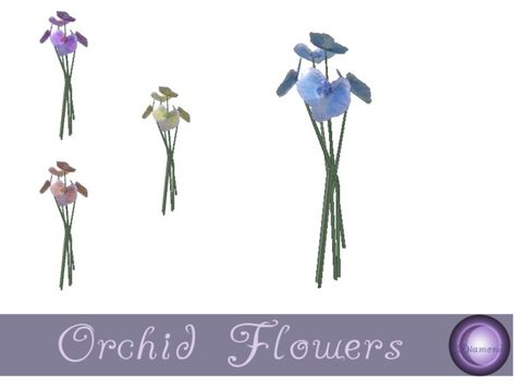 Orchid Flowers for Vase by D2Diamond Sims 4 Interior, Zombie Christmas, Sims Furniture, Witch Vampire, Sims 4 Cc And Mods, Japanese Vase, Vase Of Flowers, Sims Building, Sims 3 Cc