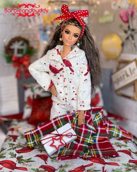 Christmas Barbie Dolls, Amazon Boxes, Barbie Photography, Barbie Pics, Doll Diorama, Barbie Christmas, Accessoires Barbie, Barbies Pics, Barbie Room