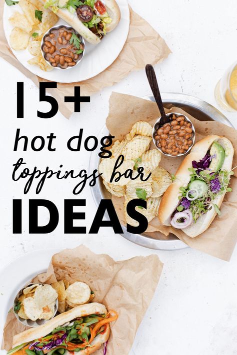 Hot Dog Bar Toppings List, Hot Dog Bar Ideas Food Stations, Hot Dog Toppings Ideas, Hot Dog Toppings Bar, Hot Dog Bar Ideas, Hot Dog Bar Toppings, Grilled Peppers And Onions, October Events, Toppings Bar