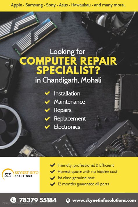 Laptop Repair Service Poster, Computer Services Banner, Laptop Service Poster, Sales Promotion Ideas, Broken Laptop, Color Psychology Personality, Laptop Repair Service, Computer Repair Shop, Mobile Shop Design