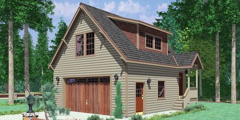 CGA-106 Carriage garage plans, guest house plans, 3d house plans, cga-106 Garage Apartment Plan, Guest House Plans, Plan Garage, Carriage House Garage, Garage Guest House, Roof Pitch, Carriage House Plans, Garage Loft, Shed Dormer