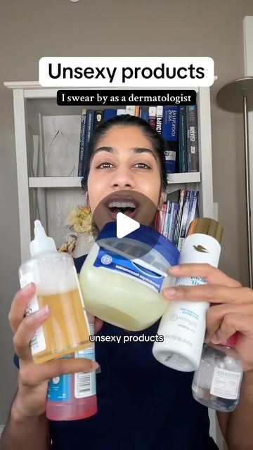 Dr. Neera Nathan on Instagram: "Unsexy products that will make your skin and hair sexier.  1. Hibiclens (chlorhexidine). You can use this as a body wash below the neck up to a few times per week in the shower to get rid of body odor, stinky armpits, buttne, folliculitis and to help prevent painful boils in the armpits and groin (hidradenitis suppurativa). AVOID the eyes and ears.  2. Vaseline Original Healing Jelly Tub. One of the most versatile, affordable products that every dermatologist has in their home. The best way to heal a cut, slug your lips at night with it to keep them super soft, use it as a soothing eyebrow gel, a hand & cuticle cream, the list goes on.  3. Ordinary Glycolic Acid 7% Toner. Another multitasking winner. Use her on a cotton pad a few times per week on keratosis Skin Care Routine For Smooth Skin, Hibiclens Uses, Best Facial Moisturizer For Dry Skin, How To Get Rid Of Sebaceous Filaments, How To Get Rid Of Mustache Women, Sagging Skin Face, Stinky Armpits, Skin Boil, Makeup For Dry Skin